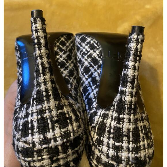 ANN TAYLOR Loft TWEED Black/white PUMPS 4” Heels SHOES SIZE 6M Classic NWOB - Picture 12 of 14